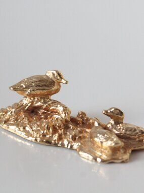 Miniature Golden Outcrop with Birds